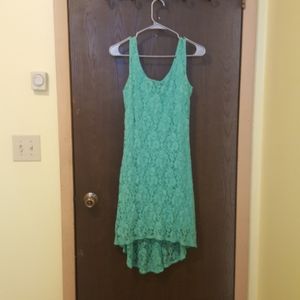 Lace overlay dress